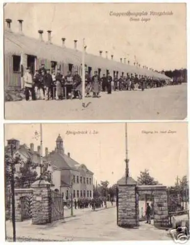 05912/2 Ak Truppenübungsplatz Königsbrück i. Sa. um 1910