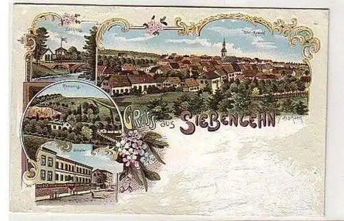 38942 Ak Lithographie Gruß aus Siebenlehn 1901
