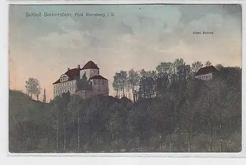 62182 Ak Schloß Bieberstein (Post Rheinsberg i.S.) altes Schloß um 1910
