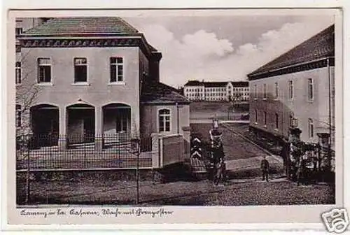 28271 Ak Kamenz Kaserne Wache mit Ehrenposten 1941