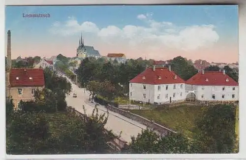 69291 Ak Lommatzsch Strassenansicht um 1910