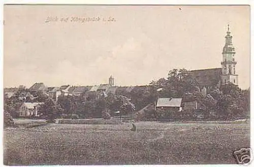 11458 Ak Blick auf Königsbrück in Sachsen 1910