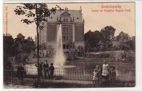 41912 Ak Bischofswerda Friedrich August Park 1910
