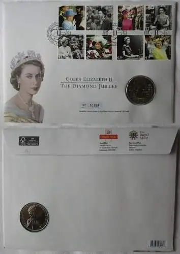 Numisbrief mit 5 Pfund Silber Münze Großbritannien 2012 Stgl. (111185)