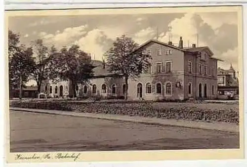 39681 Ak Hainichen in Sachsen Bahnhof 1936