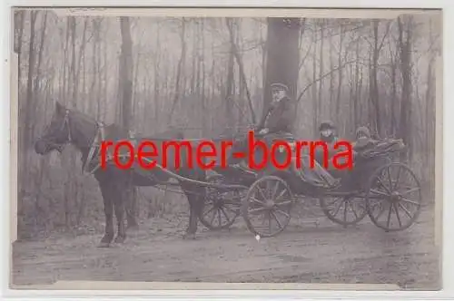 79145 Foto Ak Leipzig-A. Pferdekutsche um 1920