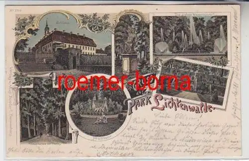 83857 Ak Lithografie Gruss aus Park Lichtenwalde 1901