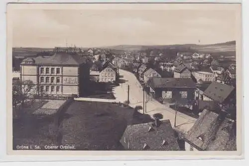 85042 AK Grüna i. Sa. - Oberer Ortsteil um 1940
