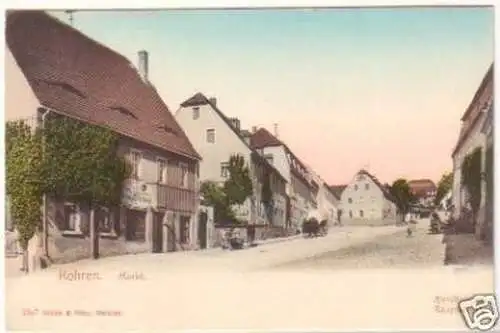 20128 Künstler Ak Kohren Markt um 1900