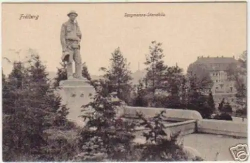 14738 AK Freiberg Bergmanns-Standbila um 1920