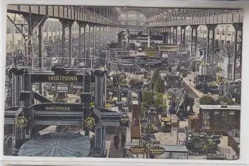 18970 Ak Leipzig Innenansicht der Halle auf der technischen Messe um 1930