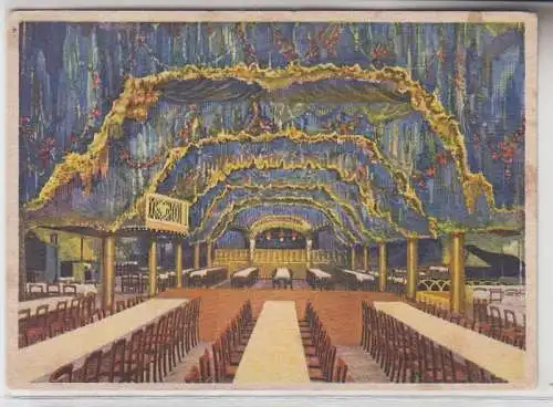 67679 Ak Festhalle und Keglerheim Annaberg 'Die blaue Grotte von Capri' um 1910