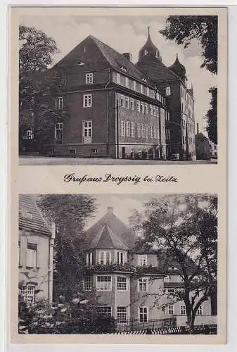 64402 Mehrbild Ak Gruß aus Droyssig bei Zeitz 1941