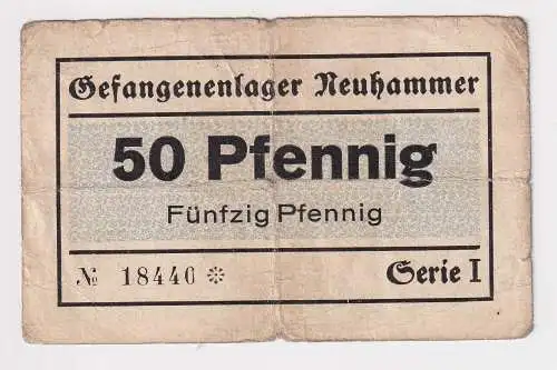 50 Pfennig Banknote Gefangenlager Neuhammer 1.Weltkrieg (155752)