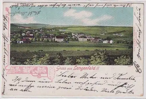 39446 AK Gruss aus Lengenfeld - Totalansicht 1905