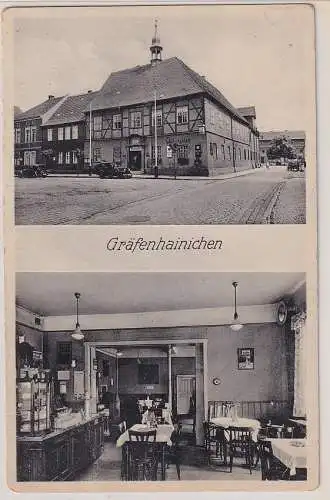 96092 Mehrbild Ak Gräfenhainichen Kreis Bitterfeld Ratskeller um 1940