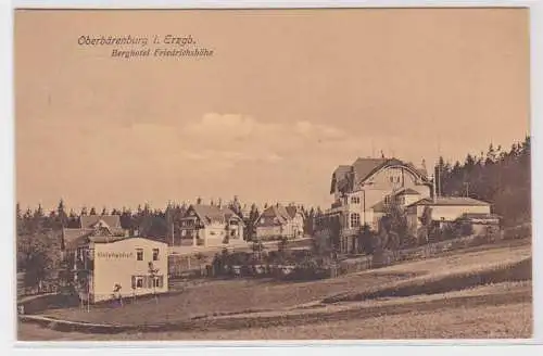 82099 Ak Oberbärenburg im Erzgebirge Berghotel Friedrichshöhe 1909