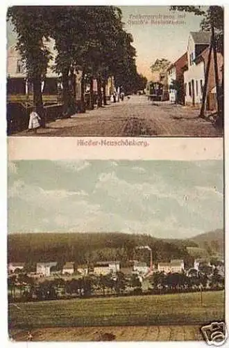 23556 Ak Nieder-Neuschönburg Freibergerstr. usw um 1910