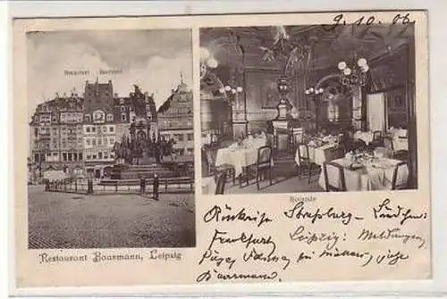 31/84 Mehrbild Ak Leipzig Restaurant Baarmann 1906