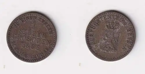 1 Silbergroschen Münze Kurhessen 1866 f.ss (170645)