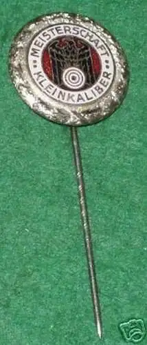 seltenes Abzeichen Kleinkaliber Meisterschaft um 1935