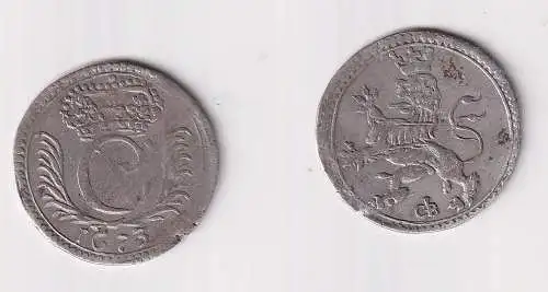 Albus Silber Münze Hessen Kassel 1673 ss+ (170555)