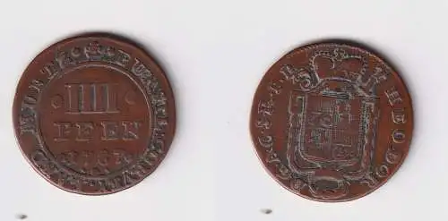 4 Pfennig Kupfer Münze Corvey 1787 Fürstlicher Stift Abtei (170532)