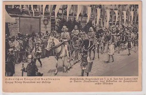 89130 Ak historisches Tänzelfest Kaufbeuren - Einzug König Konradins mit Gefolge