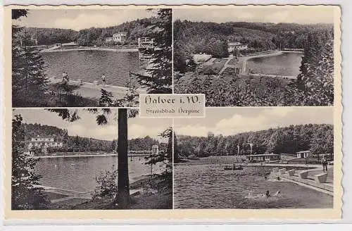 96401 Mehrbild Ak Halver in  Westfalen - Strandbad Herpine um 1930