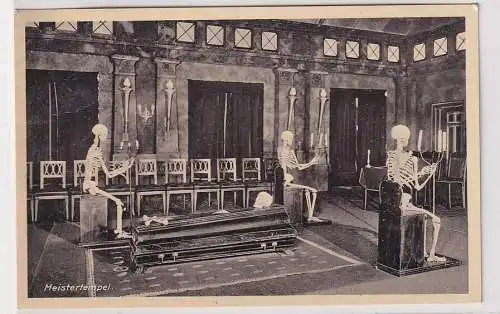 32921 Ak Chemnitz Sächs. Logenmuseum Brauhausstr. 14 Meistertempel um 1920