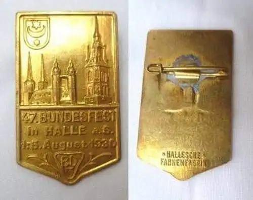 altes Abzeichen Bundesfest BDR Halle a.S. 1930