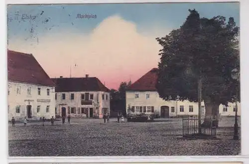 93031 Ak Elstra Marktplatz 1914