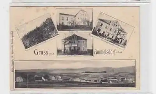 16273 Ak Gruß aus Ammelsdorf im Erzgebirge um 1910