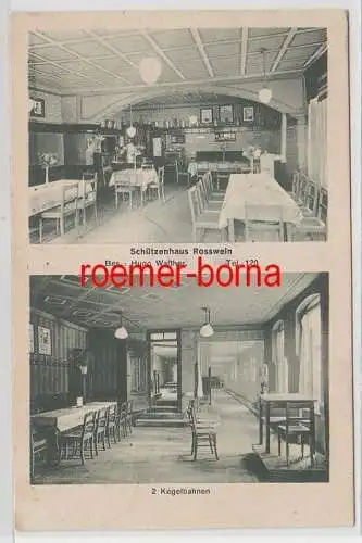72612 Mehrbild Ak Schützenhaus Rosswein Bes. Hugo Walther 1937