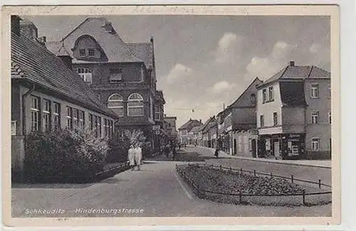 67406 Ak Schkeuditz Hindenburgstrasse 1940