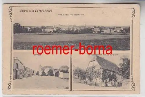 78322 Mehrbild Ak Gruß aus Sachsendorf Rittergut, Schenkwirtschaft usw. 1915