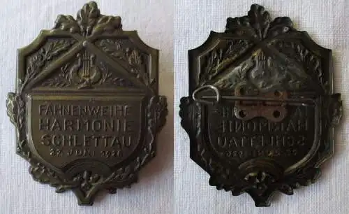 Abzeichen Fahnenweihe Gesangverein Harmonie Schlettau 27. Juni 1926 (168486)