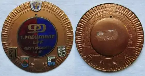 seltene DDR Medaille 1. Pneumant LPF Meisterschaft Lauf  (168532)