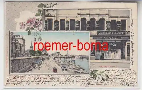 79869 Mehrbild Ak Gruß aus Dresden Kleidergeschäft Amalienstraße 5, 1906