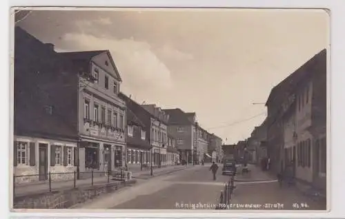 88604 Foto Ak Königsbrück Hoyerswerdaer Strasse 1935