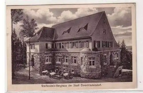 56559 Ak Greifenstein Berghaus der Stadt Ehrenfriedersdorf 1914