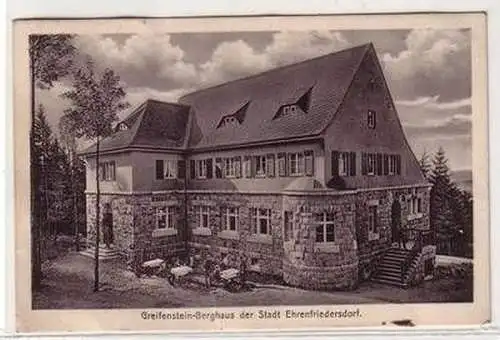 57108 Ak Greifenstein Berghaus der Stadt Ehrenfriedersdorf 1911