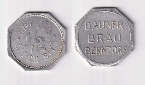 Gut für 1/2 Liter Bier Biermarke Aluminium Dauner Bräu Berndorf (105261)