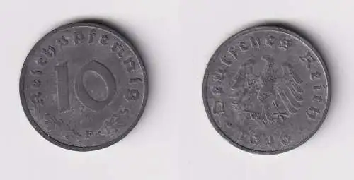 10 Pfennig Zink Münze alliierte Besatzung 1946 F Jäger 375 (103061)