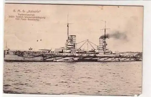 52251 Ak Kriegsschiff S.M.S. "Kaiserin" 1914