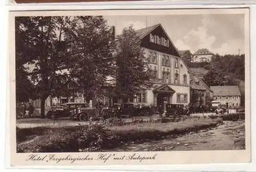 51043 Ak Radiumbad Oberschlema Hotel Erzgebirgischer Hof 1931
