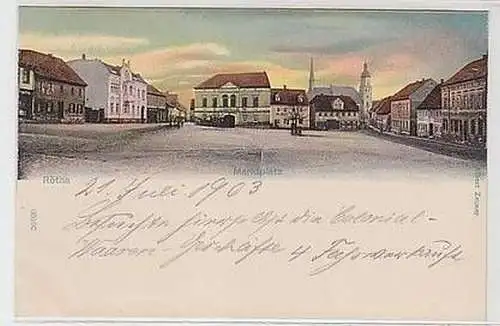 55709 Ak Rötha Marktplatz 1903