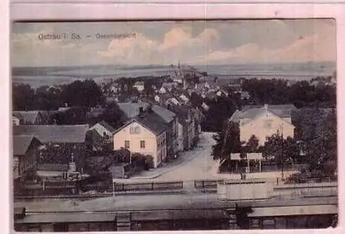 42315 Ak Ostrau in Sachsen Gesamtansicht 1915