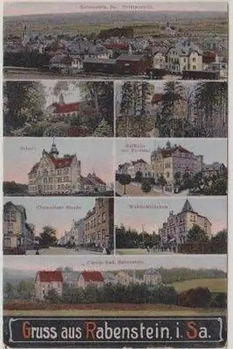 46069 Mehrbild Ak Gruß aus Rabenstein in Sachsen 1915
