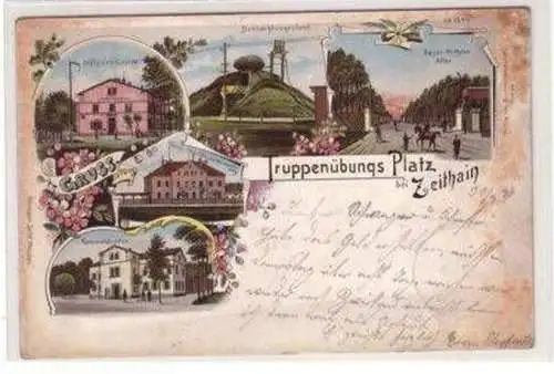46084 Ak Lithographie Truppenübungsplatz Zeithain 1899